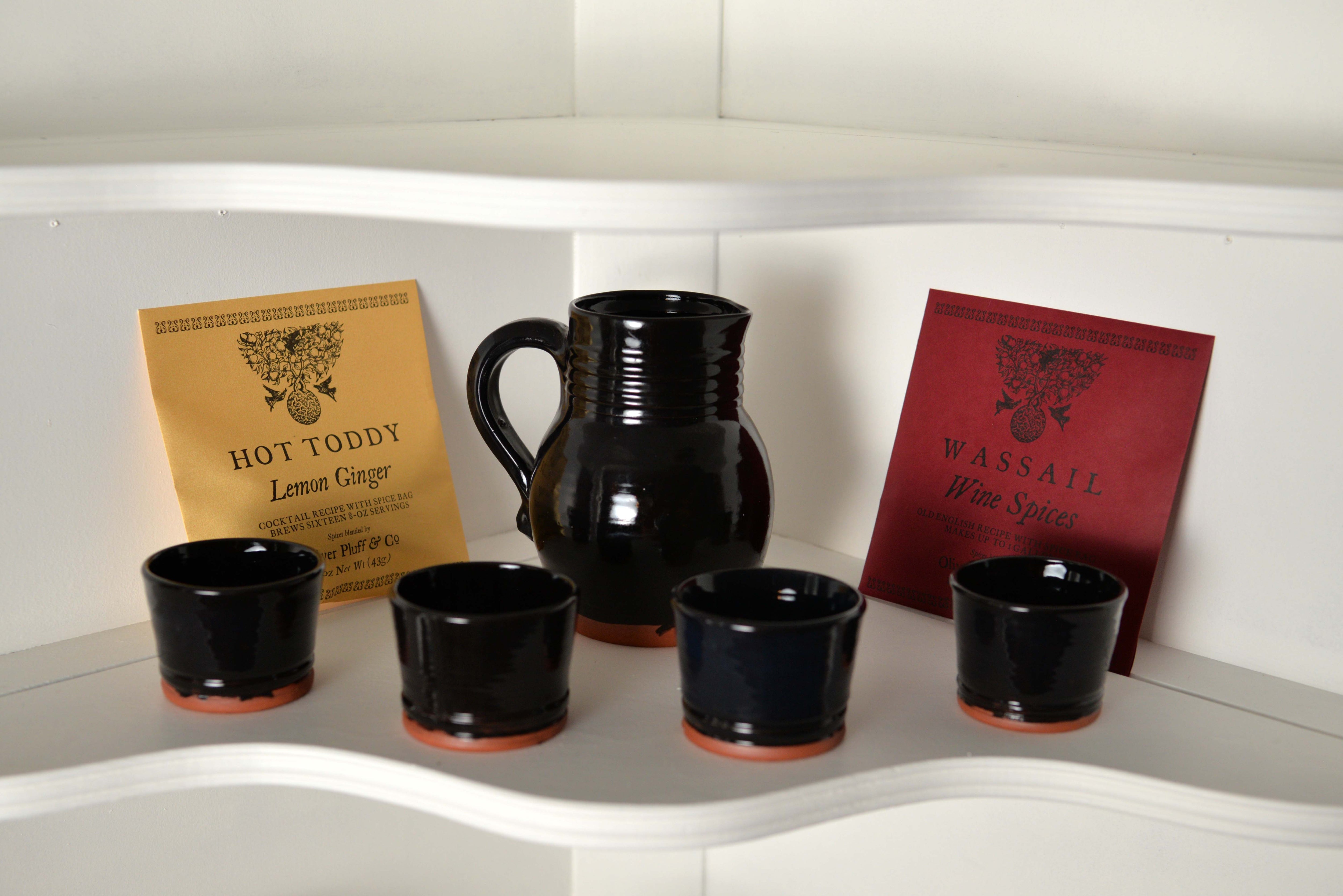 Set of Four Glass Hot Toddy Mugs - Free Shipping!