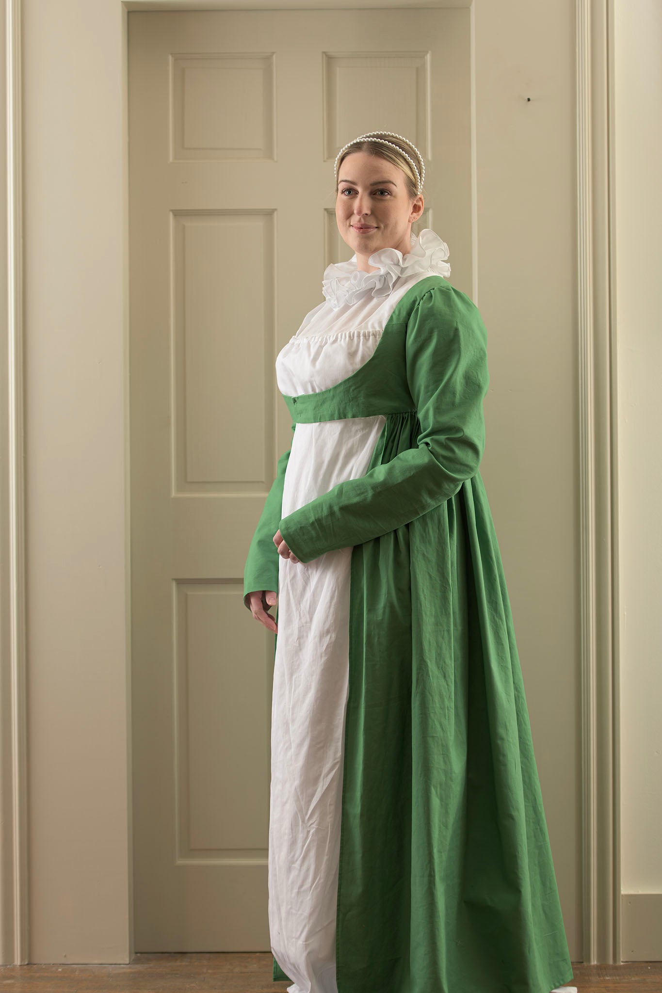 Cotton Open Robe | Green