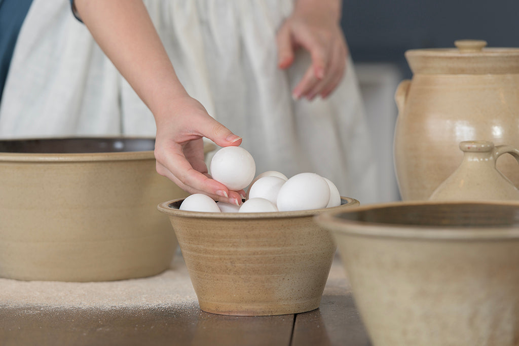 Salt Glazed Mixing Bowls | 1 Quart