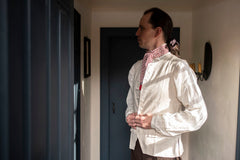 White Linen Waistcoat - Samson Historical