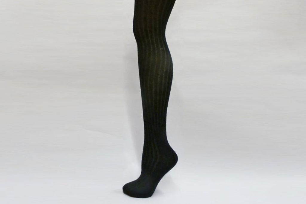 High Quality Cotton Girls Ribbed Cable Knitted Tights Pantyhose