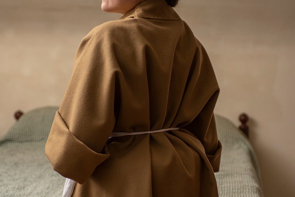 Wool Bedgown - Camel